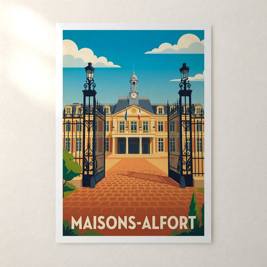 Affiche Maisons-Alfort – sans cadre, accrochée au mur
