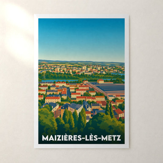 Affiche Maizières-lès-Metz – sans cadre, accrochée au mur