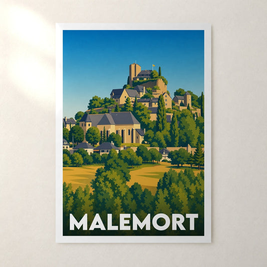 Affiche Malemort – sans cadre, accrochée au mur