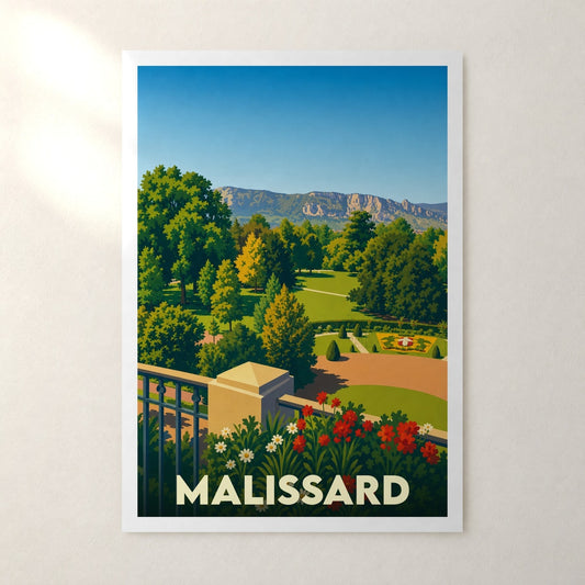 Affiche Malissard – sans cadre, accrochée au mur
