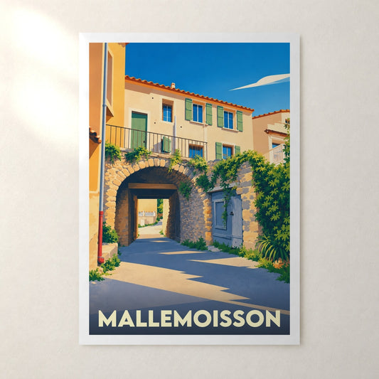 Affiche Mallemoisson – sans cadre, accrochée au mur