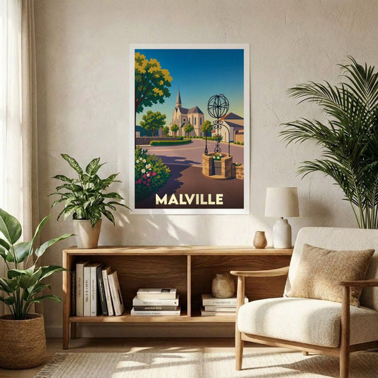Affiche A1 (59,4 x 84,1 cm) Sans cadre souvenir de Malville