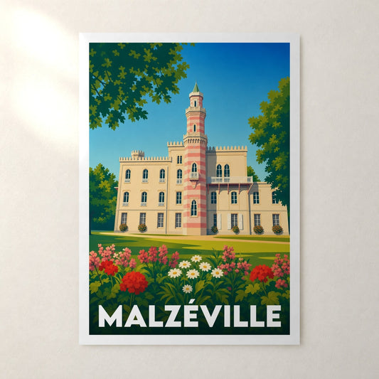 Affiche Malzéville – sans cadre, accrochée au mur