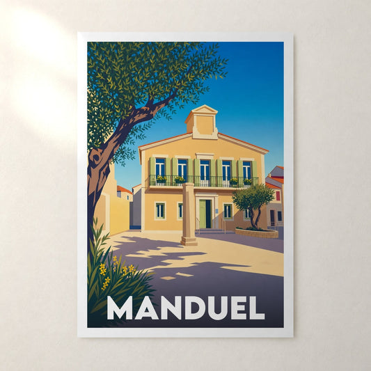 Affiche Manduel – sans cadre, accrochée au mur