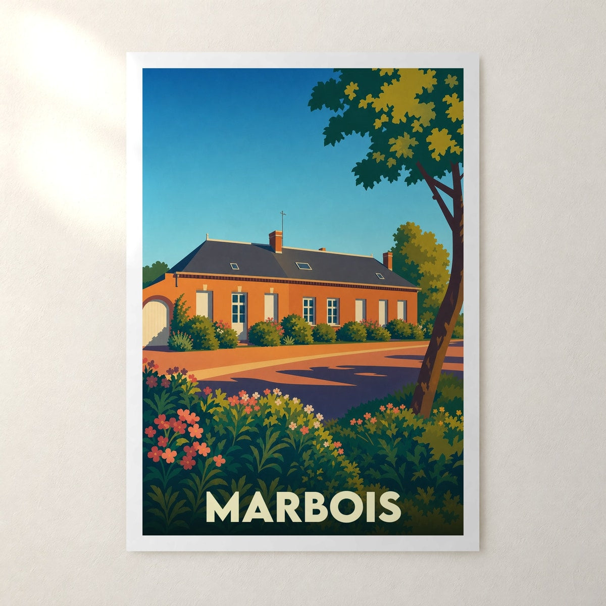Affiche Marbois – sans cadre, accrochée au mur