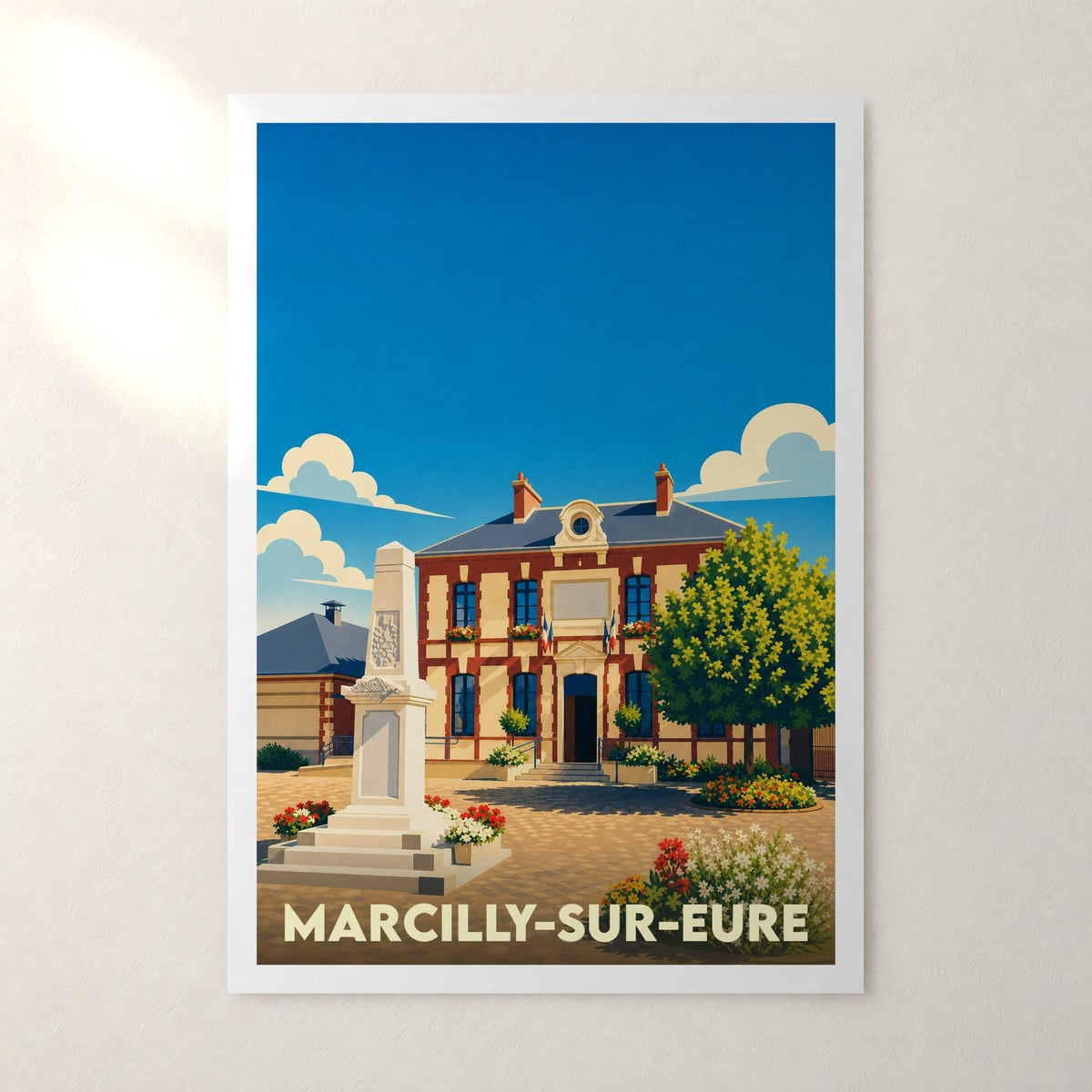 Affiche Marcilly-sur-Eure – sans cadre, accrochée au mur