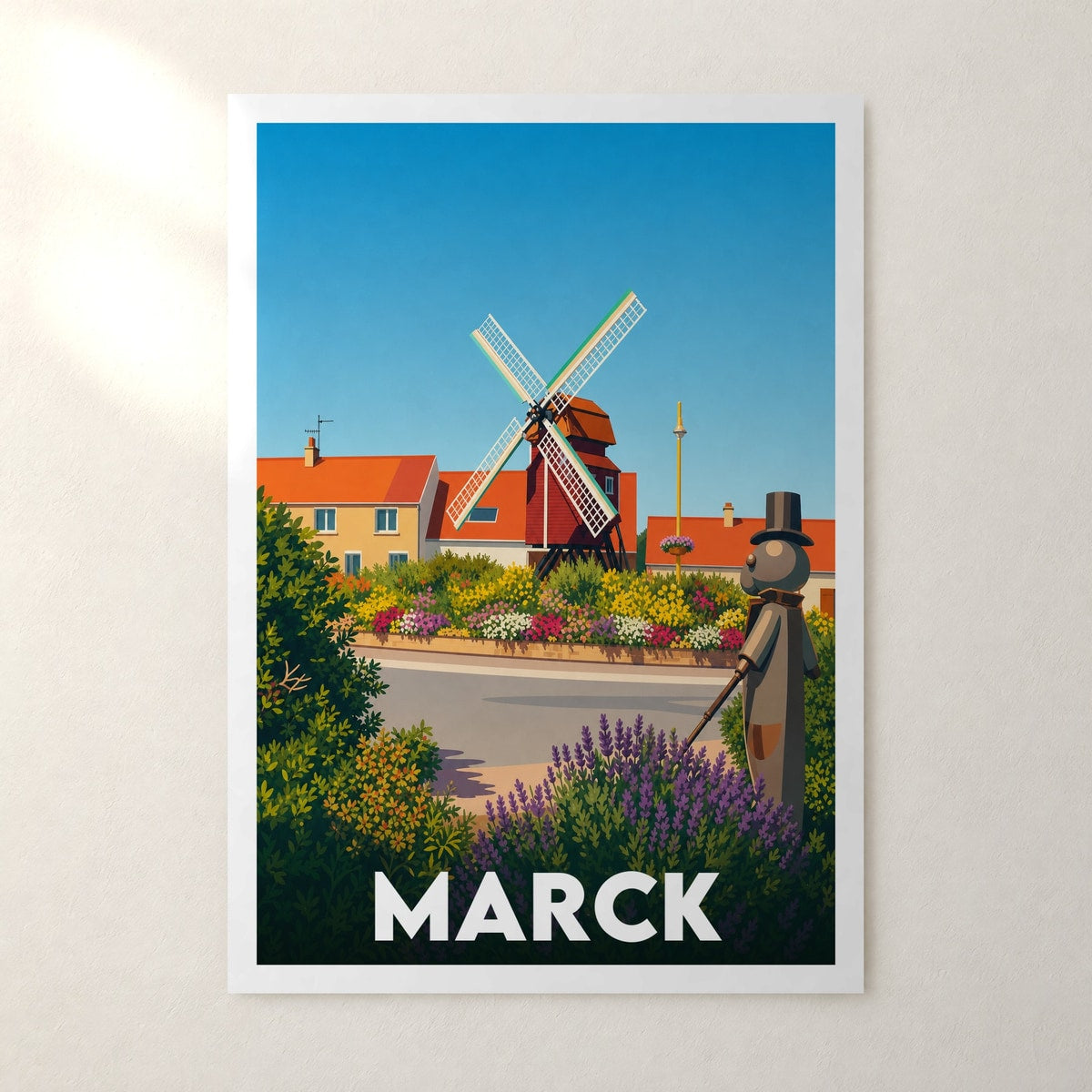 Affiche Marck – sans cadre, accrochée au mur