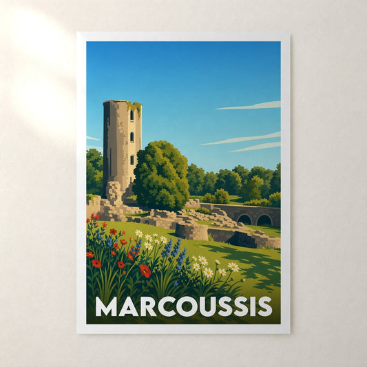 Affiche Marcoussis – sans cadre, accrochée au mur