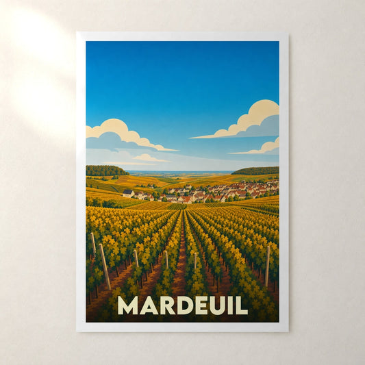 Affiche Mardeuil – sans cadre, accrochée au mur