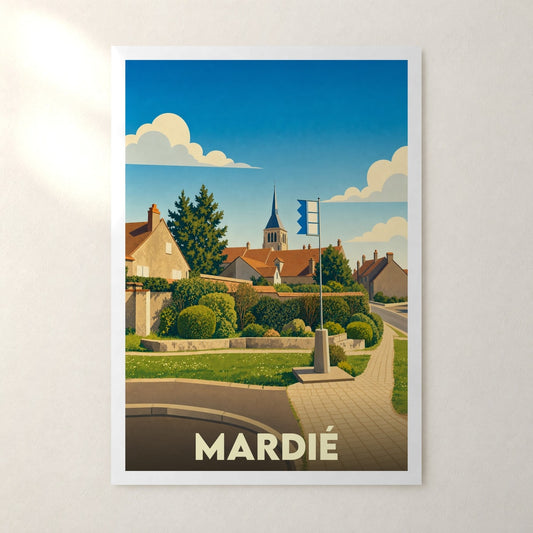 Affiche Mardié – sans cadre, accrochée au mur