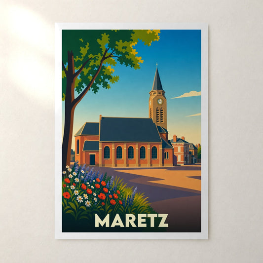 Affiche Maretz – sans cadre, accrochée au mur