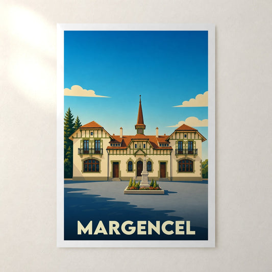 Affiche Margencel – sans cadre, accrochée au mur