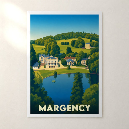 Affiche Margency – sans cadre, accrochée au mur