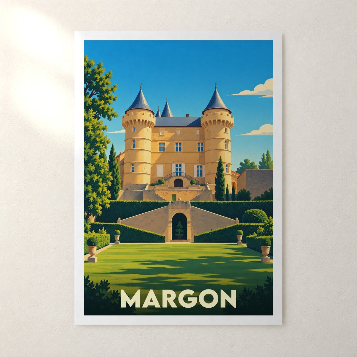 Affiche Margon – sans cadre, accrochée au mur