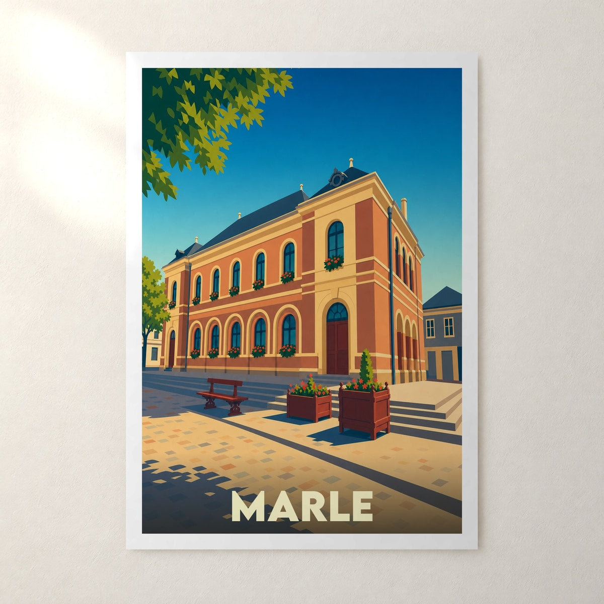 Affiche Marle – sans cadre, accrochée au mur