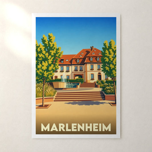 Affiche Marlenheim – sans cadre, accrochée au mur
