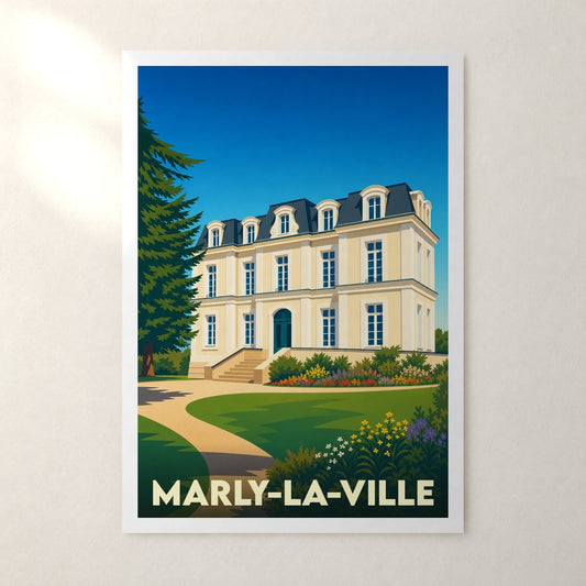 Affiche Marly-la-Ville – sans cadre, accrochée au mur