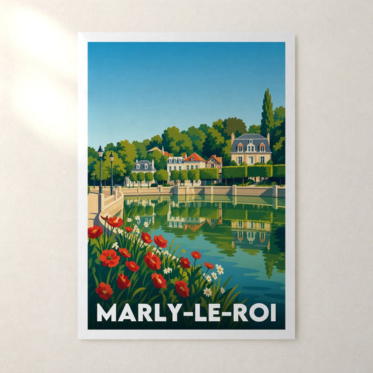 Affiche Marly-le-Roi – sans cadre, accrochée au mur