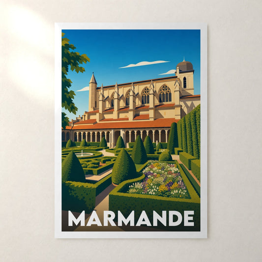 Affiche Marmande – sans cadre, accrochée au mur