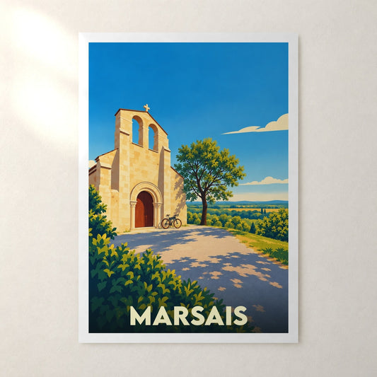 Affiche Marsais – sans cadre, accrochée au mur