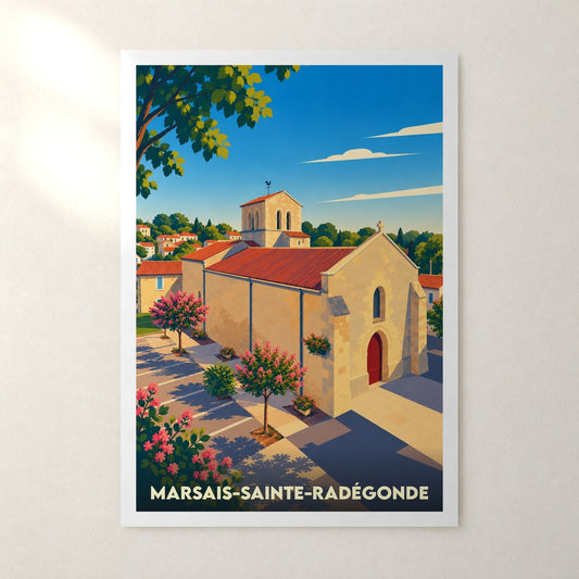 Affiche Marsais-Sainte-Radégonde – sans cadre, accrochée au mur