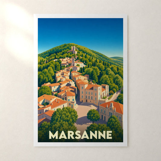Affiche Marsanne – sans cadre, accrochée au mur