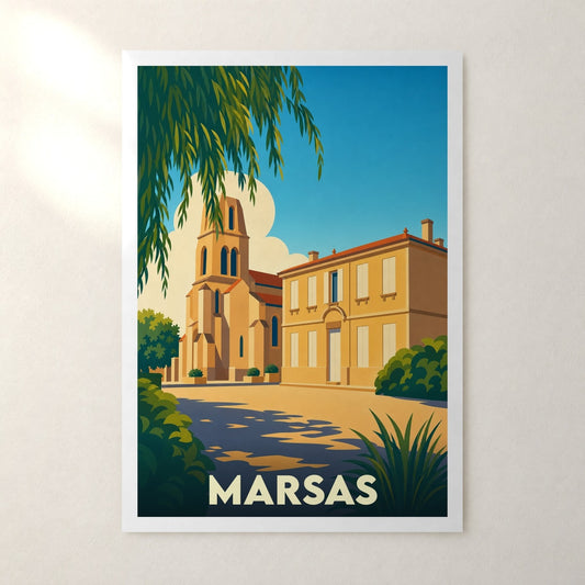 Affiche Marsas – sans cadre, accrochée au mur