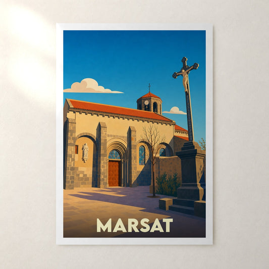 Affiche Marsat – sans cadre, accrochée au mur