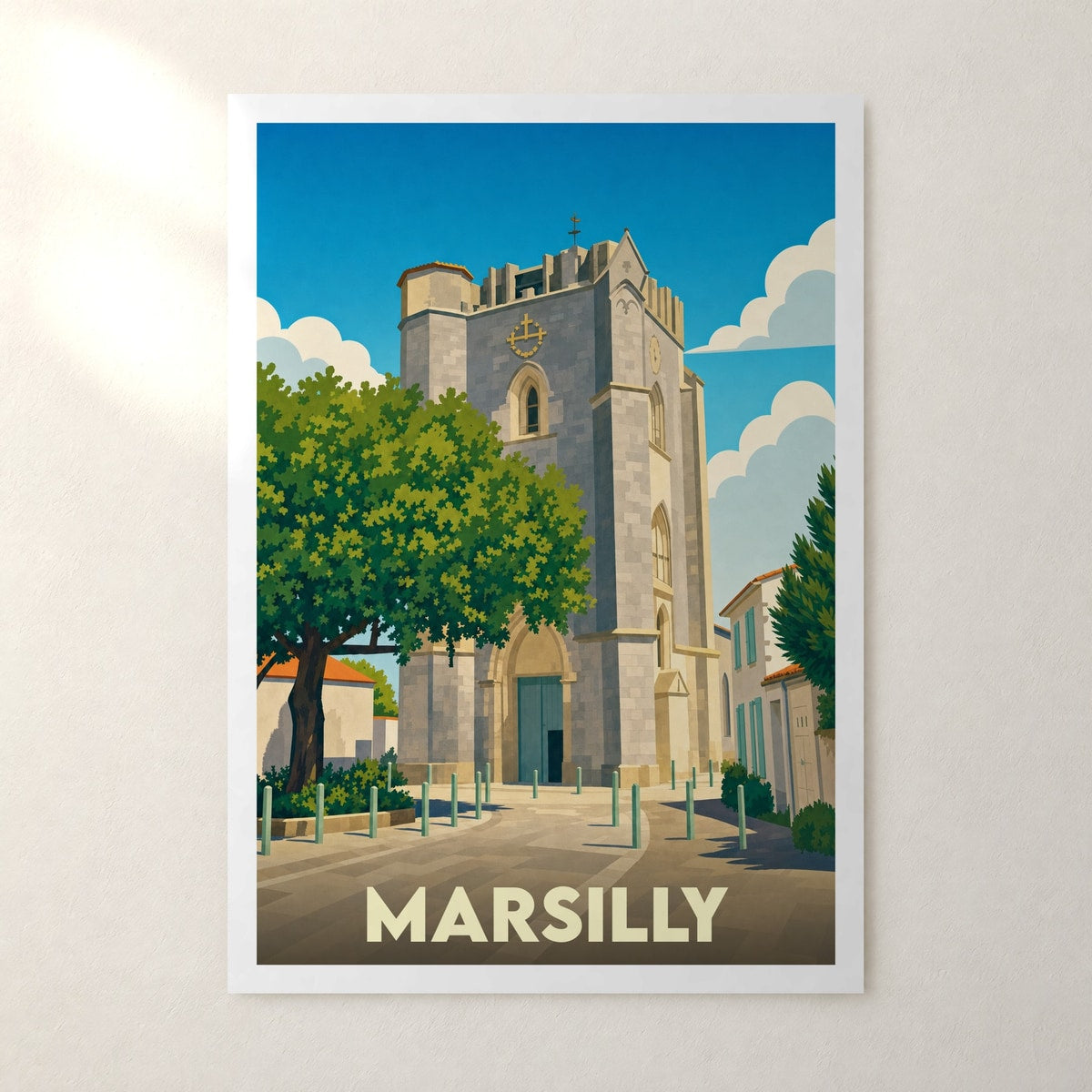 Affiche Marsilly – sans cadre, accrochée au mur