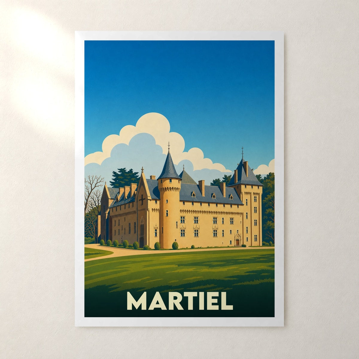 Affiche Martiel – sans cadre, accrochée au mur
