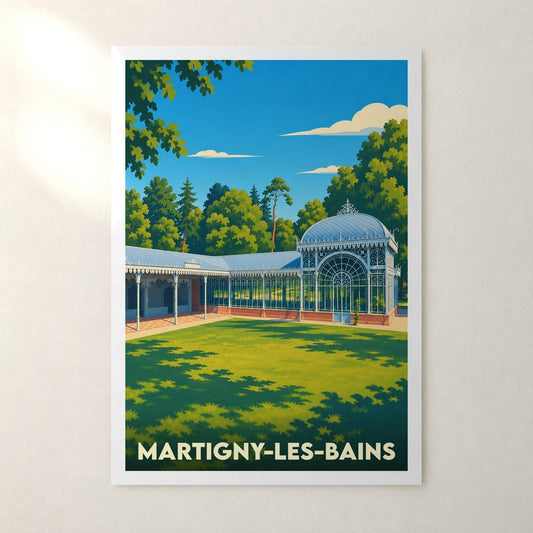 Affiche Martigny-les-Bains – sans cadre, accrochée au mur