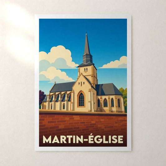 Affiche Martin-Église – sans cadre, accrochée au mur