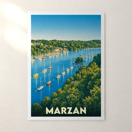 Affiche Marzan – sans cadre, accrochée au mur