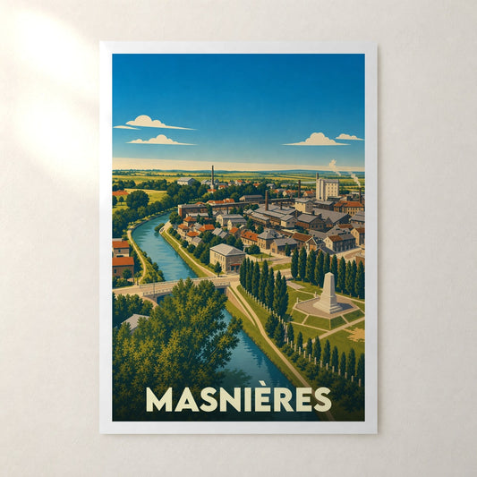 Affiche Masnières – sans cadre, accrochée au mur