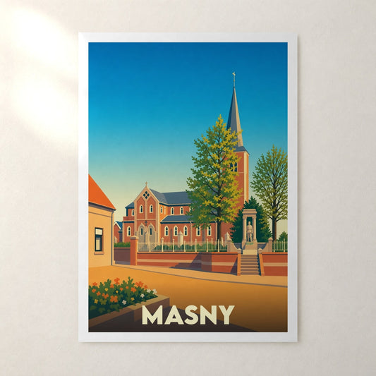Affiche Masny – sans cadre, accrochée au mur