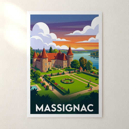 Affiche Massignac – sans cadre, accrochée au mur