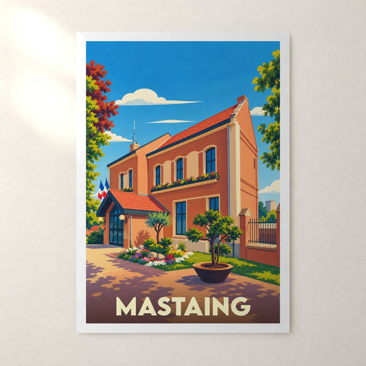 Affiche Mastaing – sans cadre, accrochée au mur