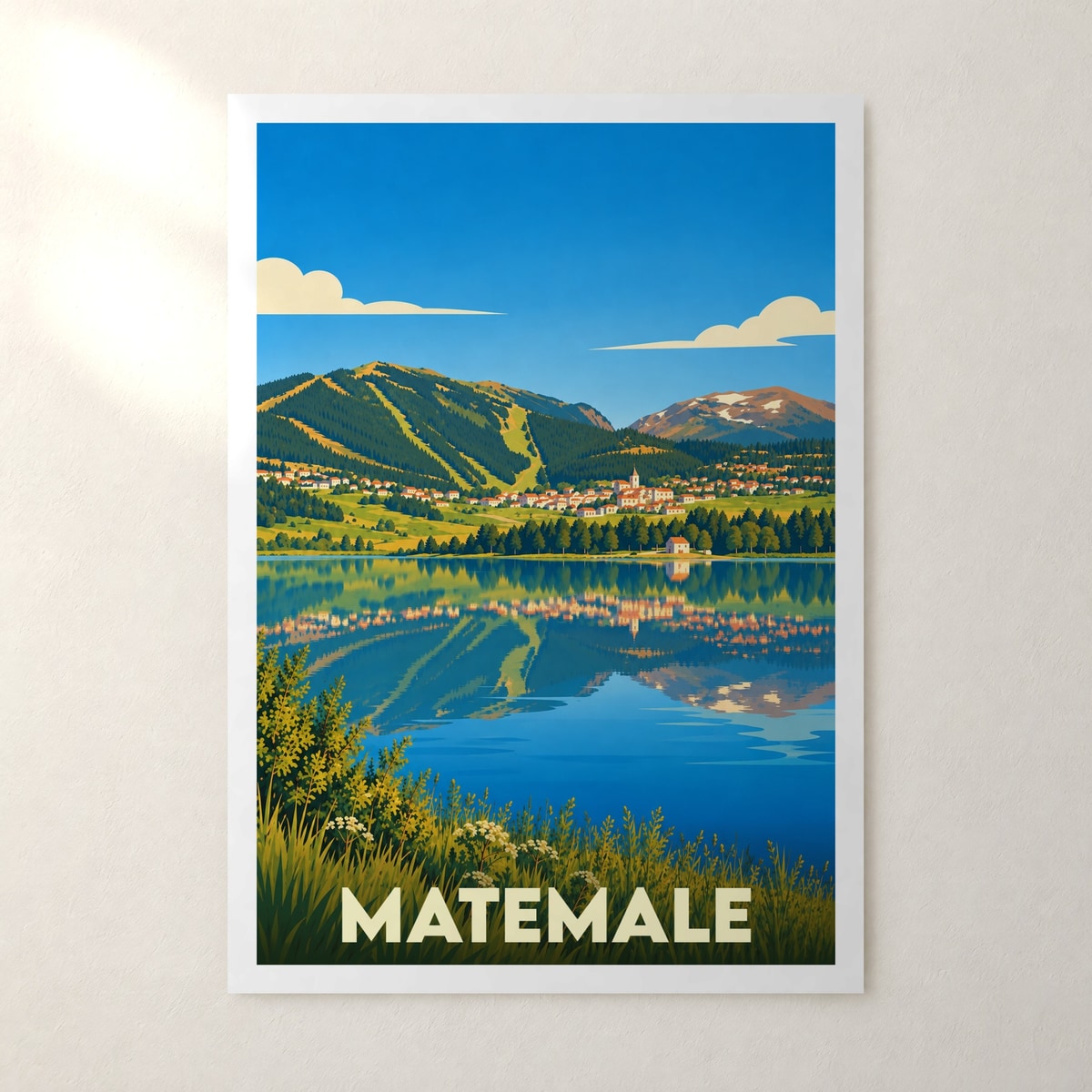 Affiche Matemale – sans cadre, accrochée au mur