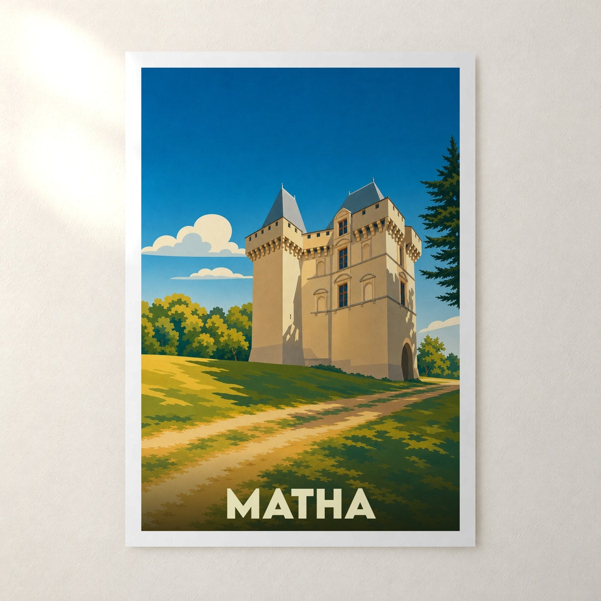 Affiche Matha – sans cadre, accrochée au mur