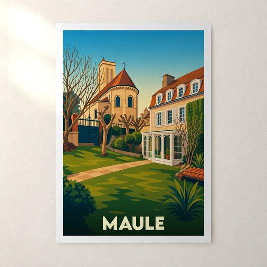 Affiche Maule – sans cadre, accrochée au mur