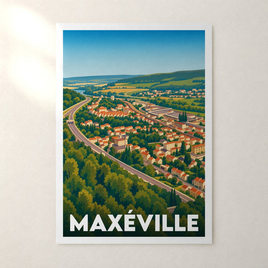 Affiche Maxéville – sans cadre, accrochée au mur