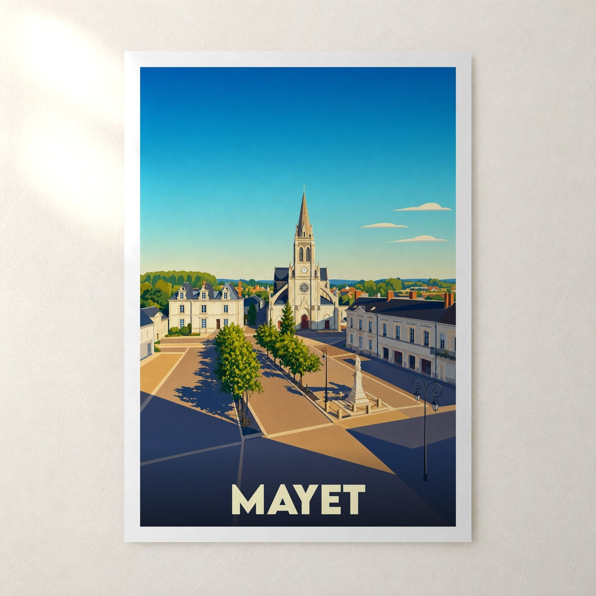 Affiche Mayet – sans cadre, accrochée au mur