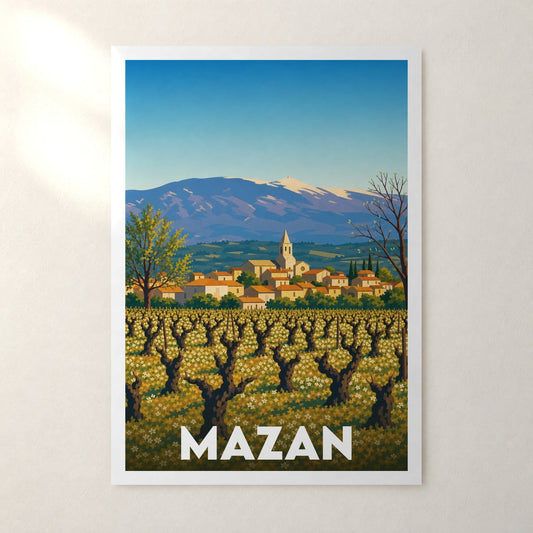Affiche Mazan – sans cadre, accrochée au mur
