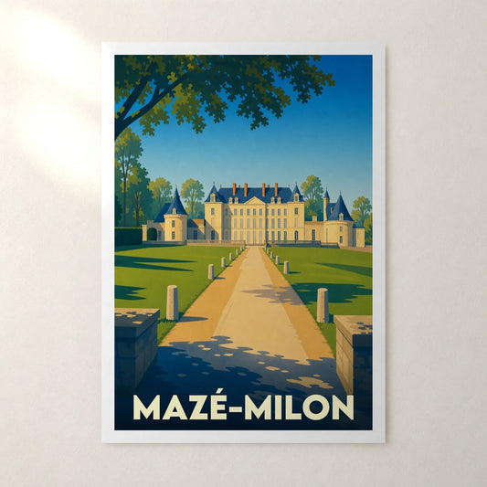 Affiche Mazé-Milon – sans cadre, accrochée au mur