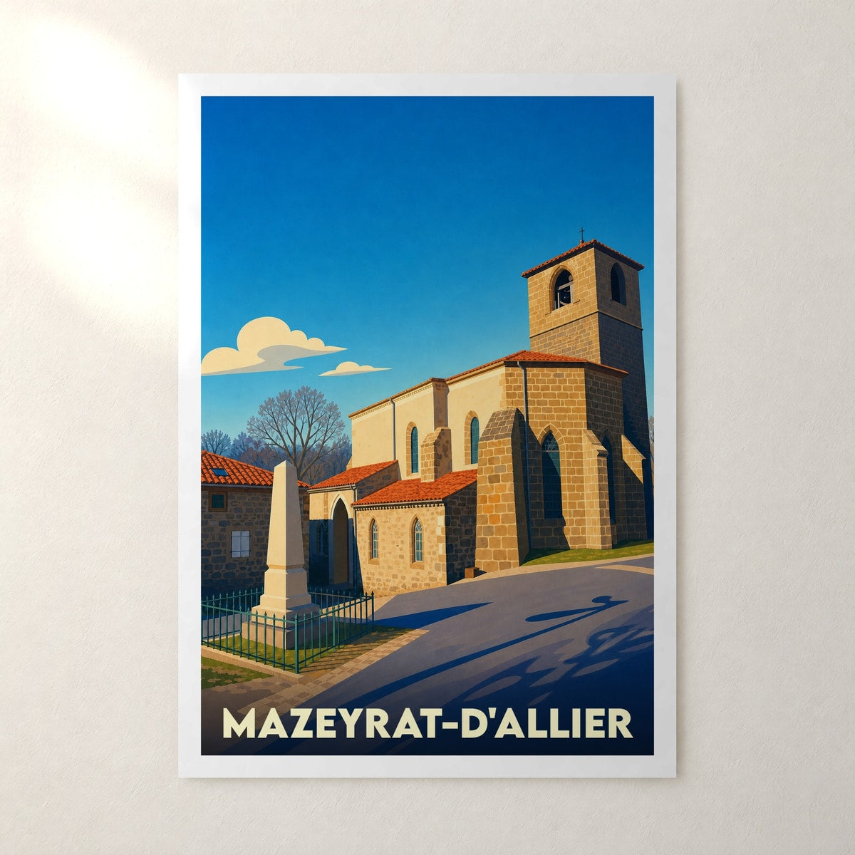 Affiche Mazeyrat-d'Allier – sans cadre, accrochée au mur