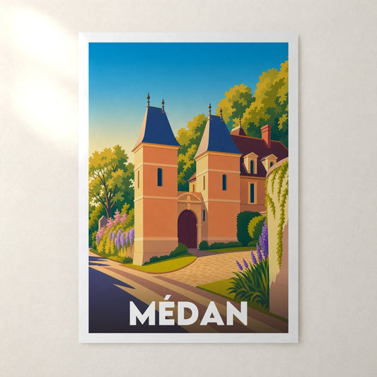 Affiche Médan – sans cadre, accrochée au mur