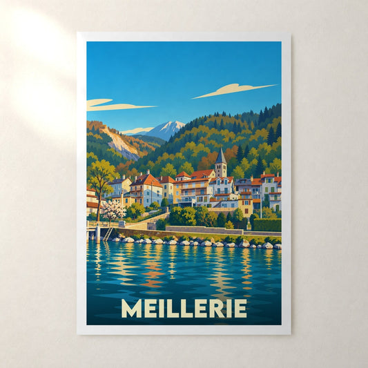 Affiche Meillerie – sans cadre, accrochée au mur