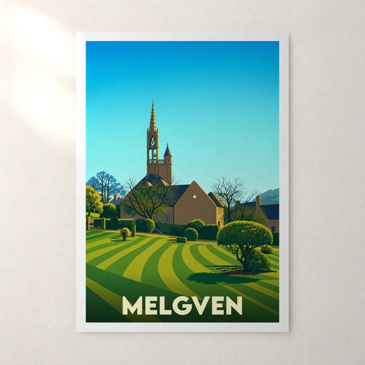 Affiche Melgven – sans cadre, accrochée au mur