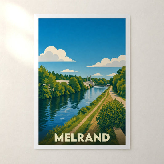 Affiche Melrand – sans cadre, accrochée au mur