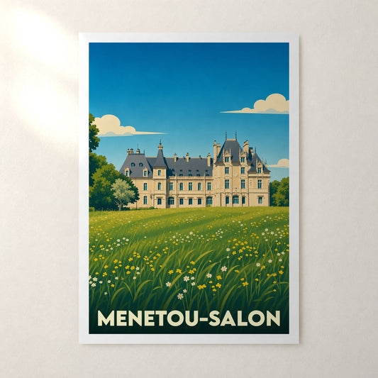 Affiche Menetou-Salon – sans cadre, accrochée au mur